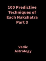 100 Predictive Techniques of Each Nakshatra Part 3: Vedic Astrology
