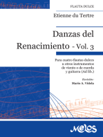 Danzas del renacimiento Vol 3: Para cuatro flautas dulces u otros de viento o de cuerda y guitarra (Ad Lib.)