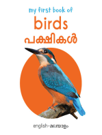 My First Book of Birds (English - Malayalam)