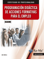 Programación Didáctica de Acciones Formativas para el Empleo (MF1445_3)