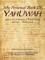 My Personal Book Of YAHUWAH