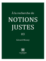 À la recherche de notions justes - Tome 3