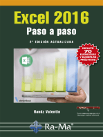 Excel 2016. Paso a paso (2ª Edición Actualizada)