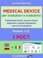 MEDICAL DEVICE per traduttori e traduttrici. Modulo 1: i POCT: Fondamenti tecnici, accenni clinico-diagnostici, astuzie linguistiche, esercizi di traduzione
