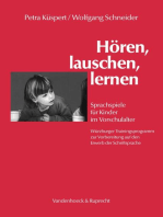 Hören, lauschen, lernen – Arbeitsmaterial: Sprachspiele für Kinder im Vorschulalter – Würzburger Trainingsprogramm zur Vorbereitung auf den Erwerb der Schriftsprache