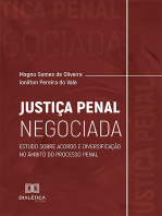 Justiça Penal Negociada: estudo sobre acordo e diversificação no âmbito do processo penal