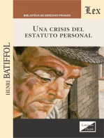 Una crisis del estatuto personal