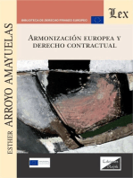 Armonización europea y derecho contractual