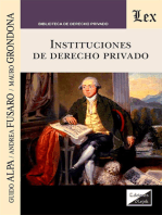 Instituciones de derecho privado