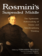 Rosmini’s Suspended Middle