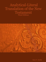 Analytical Literal Translation Of The New Testament: Third Edition