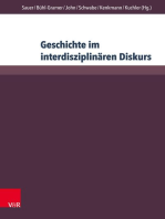 Geschichte im interdisziplinären Diskurs: Grenzziehungen – Grenzüberschreitungen – Grenzverschiebungen