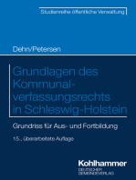 Grundlagen des Kommunalverfassungsrechts in Schleswig-Holstein: Grundriss für die Aus- und Fortbildung