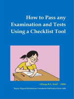 How to Pass in any Examination and Test Using Checklist Tool: 4, #1