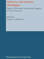 Calvinus clarissimus theologus: Papers of the Tenth International Congress on Calvin Research