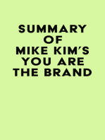 Summary of Mike Kim's You Are The Brand