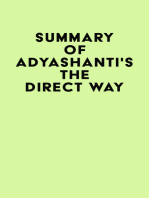 Summary of Adyashanti's The Direct Way