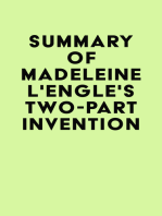 Summary of Madeleine L'Engle's Two-Part Invention