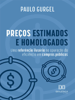 Preços estimados e homologados