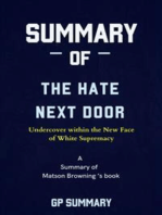 Summary of The Hate Next Door by Matson Browning