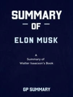 Summary of Elon Musk By Walter Isaacson