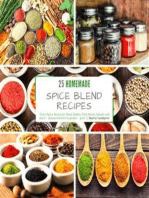 25 homemade Spice Blend Recipes - part 1: Tasty Spice Mixes for Meat Dishes, Fish Meals, Salads and more - measurements in grams