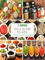 25 homemade Spice Blend Recipes - part 2: Tasty Spice Mixes for Meat Dishes, Fish Meals, Salads and more - measurements in grams