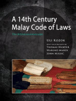 A 14th Century Malay Code of Laws