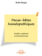 Pense-bêtes homéopathiques: Phrases mnémotechniques pour l'homéopathie