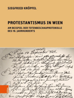 Protestantismus in Wien am Beispiel der Totenbeschauprotokolle des 18. Jahrhunderts