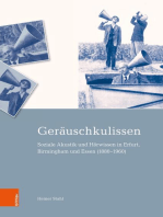Geräuschkulissen: Soziale Akustik und Hörwissen in Erfurt, Birmingham und Essen (1880–1960)
