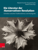 Die Literatur der »Konservativen Revolution«: Schreiben zwischen Traditionalismus und Avantgarde