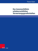 Das Innenverhältnis urheberrechtlicher Verwertungsgesellschaften: Eine Analyse vor dem Hintergrund der VG-RL und des VGG