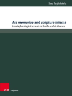 Ars memoriae and scriptura interna: A metaphorological account on the De umbris idearum