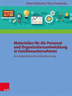 Materialien für die Personal- und Organisationsentwicklung in Familienunternehmen: Von Arbeitsklima bis Zielbestimmung