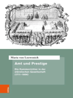 Amt und Prestige: Die Kammerrichter in der ständischen Gesellschaft (1711–1806)