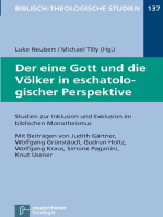 Der eine Gott und die Völker in eschatologischer Perspektive: Studien zur Inklusion und Exklusion im biblischen Monotheismus