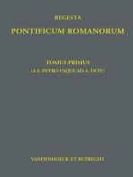 Regesta Pontificum Romanorum: Tomvs I (ab a. 39 – ad a. 604)