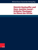 Dietrich Bonhoeffer und Hans Joachim Iwand – Kritische Theologen im Dienst der Kirche