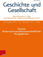 Corona – Historisch-sozialwissenschaftliche Perspektiven: Geschichte und Gesellschaft. Zeitschrift für Historische Sozialwissenschaft Heft 3/2020