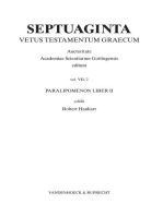 Septuaginta. Band 7,2: Paralipomenon liber II