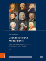 Grundbesitz und Militärdienst: Kurzbiographien pommerscher Offiziere (1715 bis 1806)