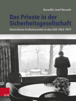 Das Private in der Sicherheitsgesellschaft: Umstrittene Freiheitsrechte in den USA 1963–1977