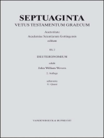 Septuaginta. Band 3,2: Deuteronomium