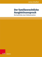 Der familienrechtliche Ausgleichsanspruch: Die Geschichte einer Fehlkonstruktion