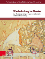 Wiederholung im Theater: Zur deutschsprachigen Gegenwartsdramatik und ihrer Inszenierung