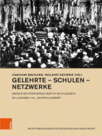 Gelehrte – Schulen – Netzwerke: Geschichtsforscher in Schlesien im langen 19. Jahrhundert