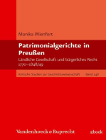 Patrimonialgerichte in Preußen: Ländliche Gesellschaft und bürgerliches Recht 1770–1848/49
