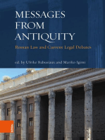 "Messages from Antiquity": Roman Law and Current Legal Debates