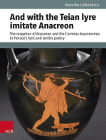 And with the Teian lyre imitate Anacreon: The reception of Anacreon and the Carmina Anacreontea in Horace's lyric and iambic poetry